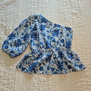 Pink Lily Light Blue Top